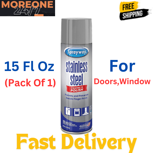 Sprayway WaterBased Stainless Steel Cleaner, 15 Fl Oz (Pack of 1) *NEW