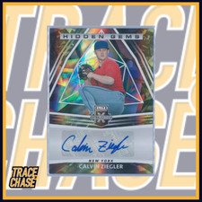 2022 Panini Elite Extra Edition Baseball Calvin Ziegler Hidden Gems Auto (B)