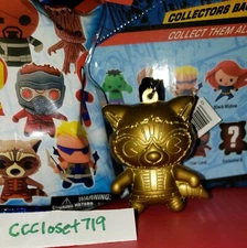 Marvel Mystery Bag Clip 3D Exclusive Gold Guardians Of The Galaxy Rocket Racoon