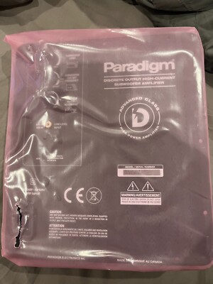 Paradigm Subwoofer UltraCube 10 Power Amp Factory sealed