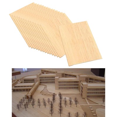 15 Stück Holz Quadrate Formen unfertige Holzstücke Rohling
