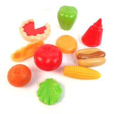 Pretend Play Food Assorted Lot Hollow Plastic Hot Dog Ketchup Fruit Unbranded