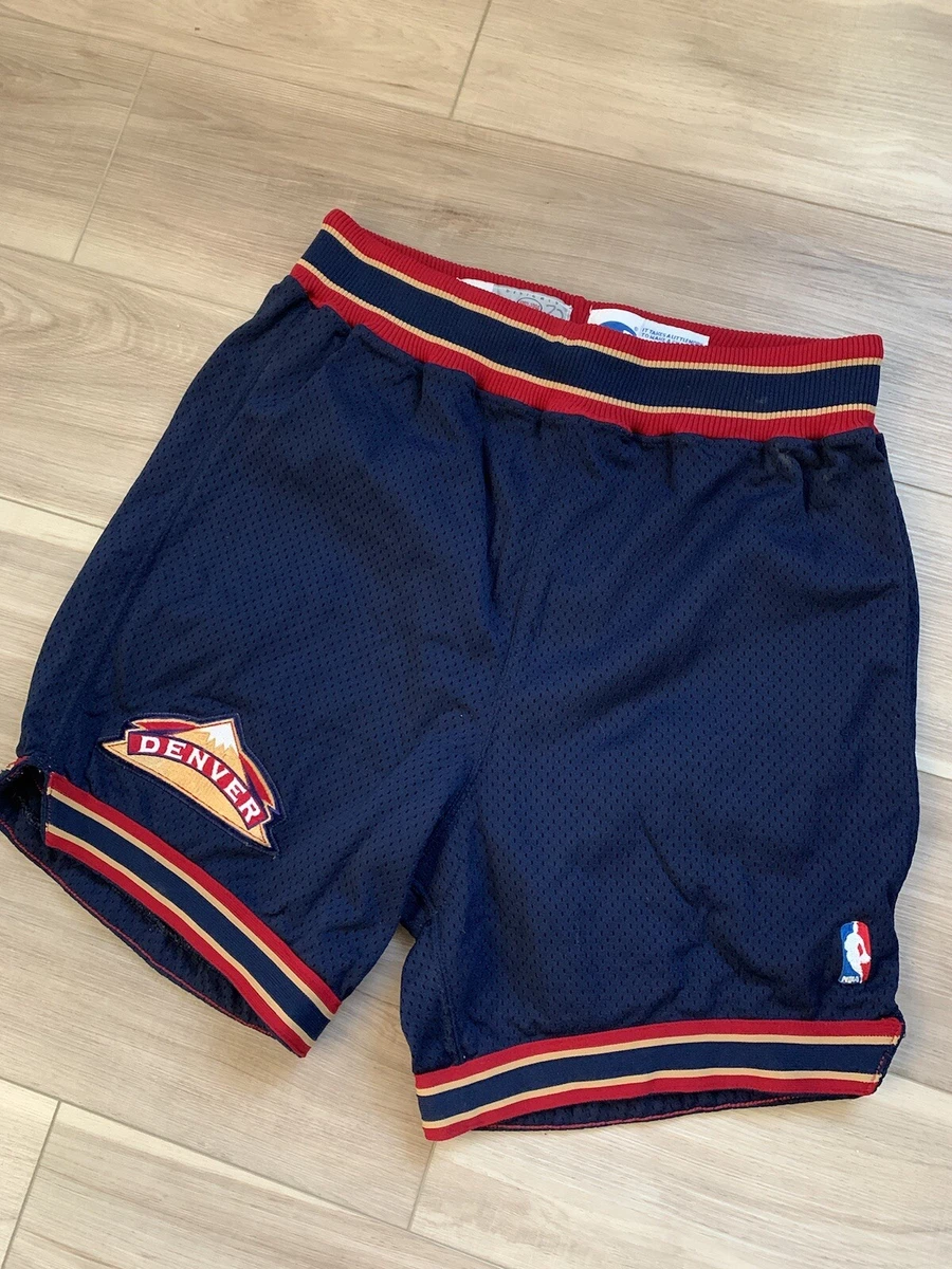 vintage 90s CHAMPION NBA Pro Game Worn Shorts Denver Nuggets SZ 36