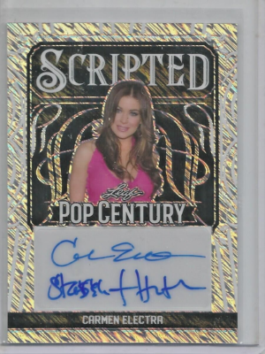 Carmen Electra 2024 Leaf Metal Pop Century Scripted Autograph #12