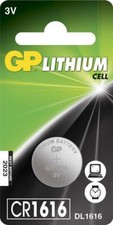 Gp Batteries Blister 1 Batteria Litio a Bottone CR1616