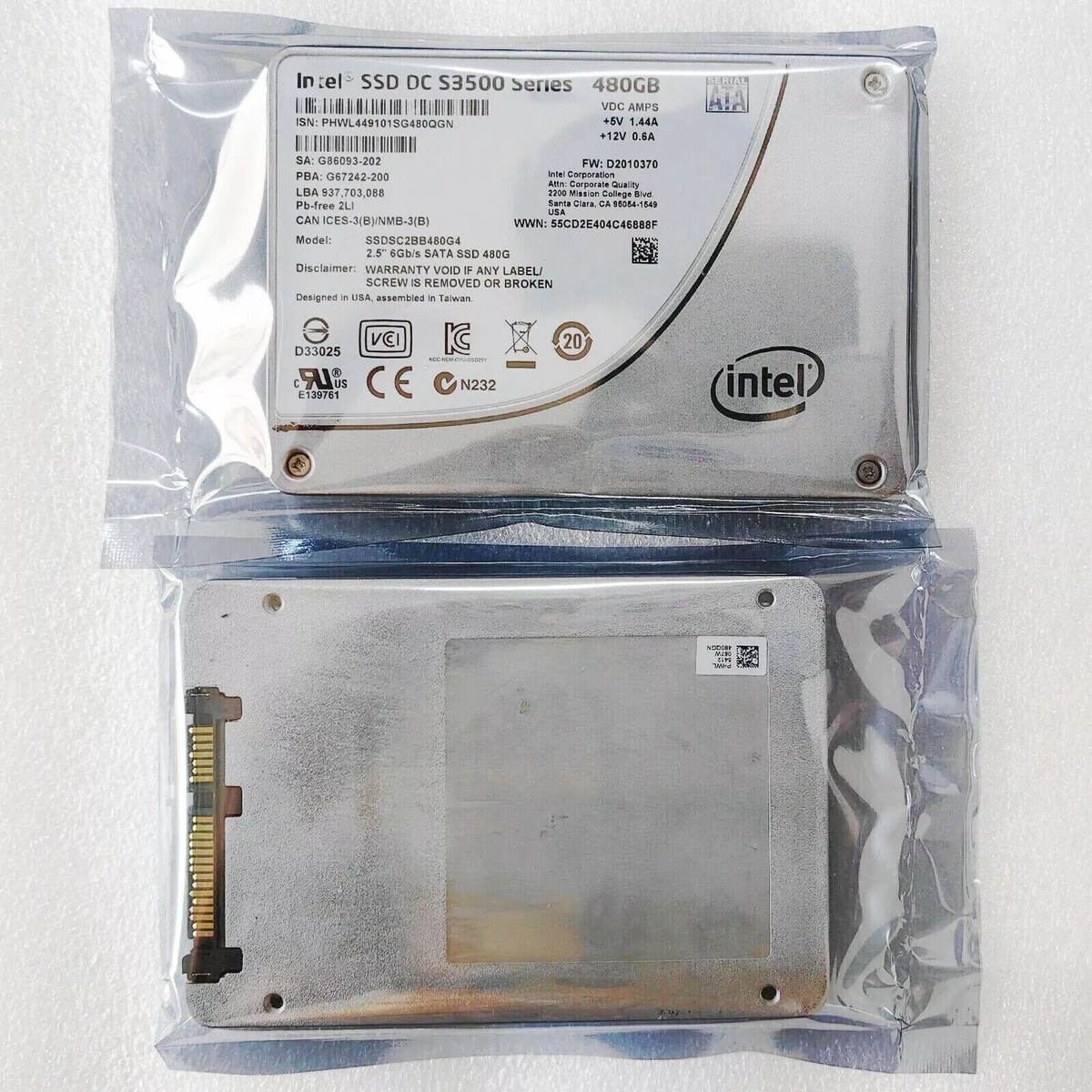 Intel DC S3500 Series 480GB Internal 2.5