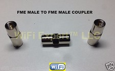 1 x FME male Plug to FME male Plug RF Coax Adapter Connector Gender Changer