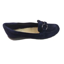 Avienta Blue Suede Loafers Shoes 8.5 Medium easy spirit Womens