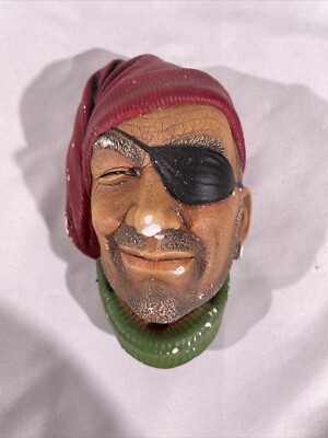 BOSSONS DER SCHMUGGLER Seemann Pirat nautische Kreide Figur Kopf WandplaketteQ53