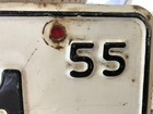 Colorful Colorado 1955 License Plate White With Black Lettering  — photo 2
