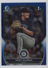 2023 Bowman Draft Chrome Blue Refractor 18/150 Teddy McGraw #BDC-73 0i40