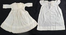 Victorian Christening or Baptism Gown and Dress Lot of 2