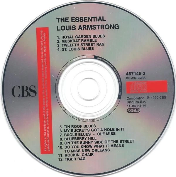 Louis Armstrong Essential Louis Armstrong CD Niederlande CBS 1990 CBS4671452 - Bild 3 von 3