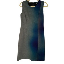Elie Tahari Sheath Dress Women’s Size 4 Grey Blue Ombre Career Office
