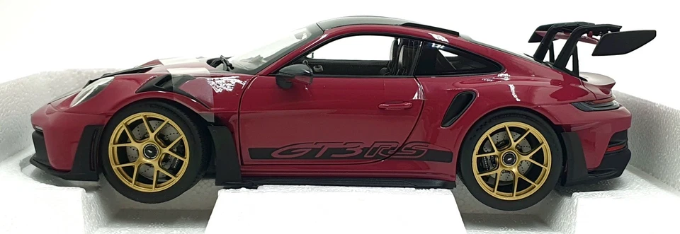 Norev Escala 1/18 Diecast 187370 2022 Porsche 911 GT3 RS Weissach Pack Star Ruby Foto 3 de 4
