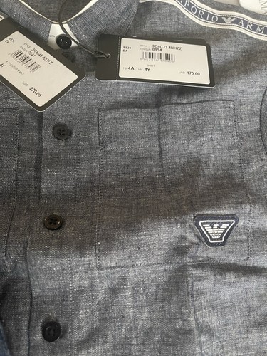 Emporio Armani Authentic Boys Jeans And Shirt NWT 4y - Picture 10 of 22