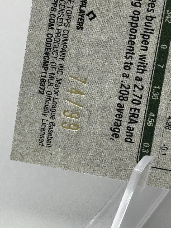 2025 Topps Update Mark Leiter Jr. Vintage Stock /99 New York Yankees Card #US173 - Image 3 of 3