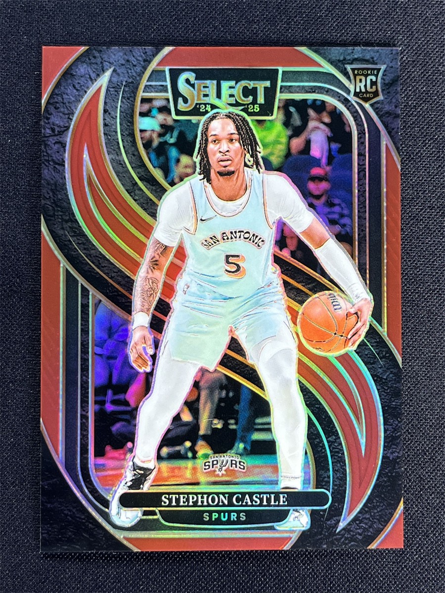 2024-25 Panini Select Stephon Castle #175 Premier Level Red Prizm Rookie RC /199