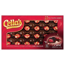 Cellas Dark Chocolate Covered Cherries 22 Count, 11 Ounce 11 (Pack of 1) 