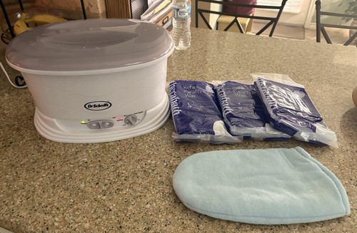 Dr. Scholl's Thermal Therapy Quick Heat Paraffin Bath spa system W/ 3 LB Wax