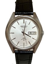 SEIKO LORD MATIC 5606-7192 Automatic Watch Day/Date Men's Silver Dial From Japan