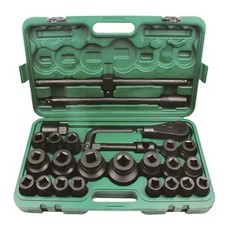 CHIAVI A BUSSOLA ESAGONALI 3/4" E 1" 26 PZ CAMION TRATTORI CON CRICCHETTO