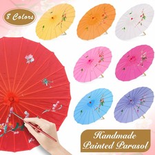 Chinese Japanese Decorative Art Deco Umbrella Parasol For Prom Sun New