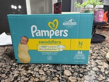 Pampers Swaddlers Newborn Size N Disposable Diapers Up to 10 lb, 84 Count