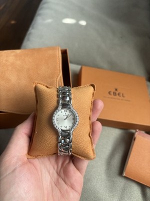 Ebel Beluga Women s Stainless Steel VVS - Diamond Bezel 28 mm(With Box/Papers)