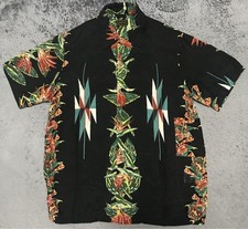 USED KAPITAL NATIVE AMERICAN PRINT ALOHA SHIRT GOOD
