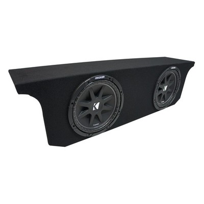 2007-2018 Jeep Wrangler JK Unlimited Kicker Comp C10 Dual 10'' Sub Box 2 Ohm