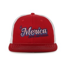 Made in USA Trucker Hat – 'Merica 250th Anniversary, Red Snapback