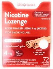 Walgreens Nicotine Lozenge, 4 mg, Cinnamon, 72 ea by Walgreens