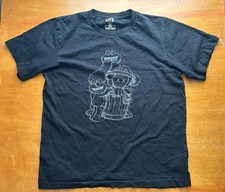 KAWS Uniqlo Sesame Street T-Shirt Adult M Companion Black Cookie Monster Elmo