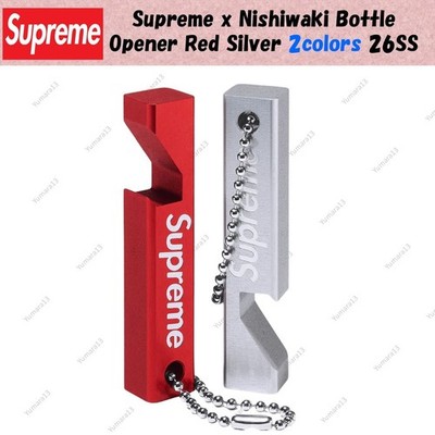 Supreme x Nishiwaki Bottle Opener Red Silver 2colors 26SS | eBay