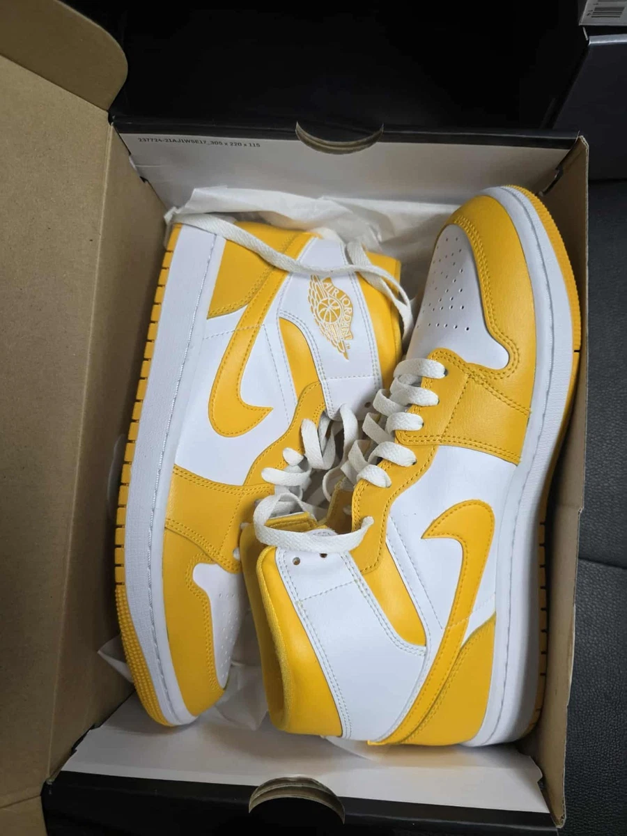 Jordan 1 Mid White University Gold for Sale | Authenticity