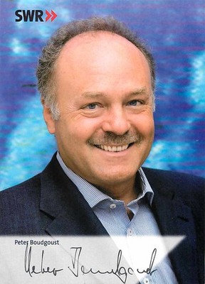 Peter Boudgoust SWR Artistic Director Autograph Card Signed