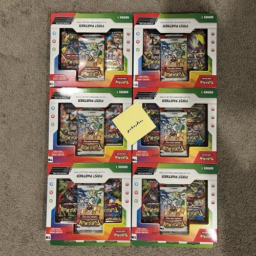 ✅ FREE SHIP ✅ Pokémon TCG: x6 First Partner Illustration Collection Series 1