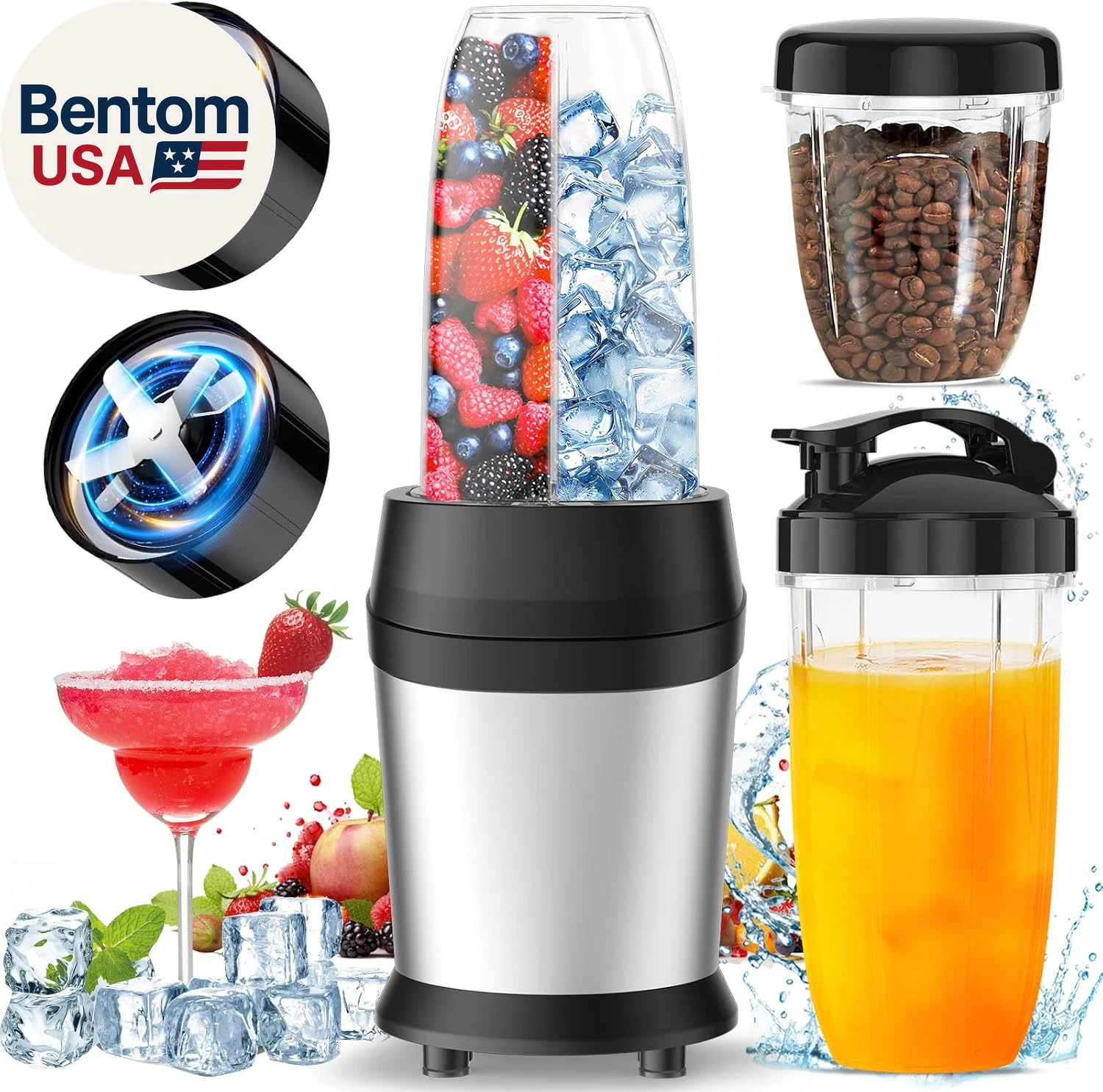 12-Piece Smoothie Blender Maker 25,000 RPM Personal Blender for Ice Crushing Smo
Opens in a new wind