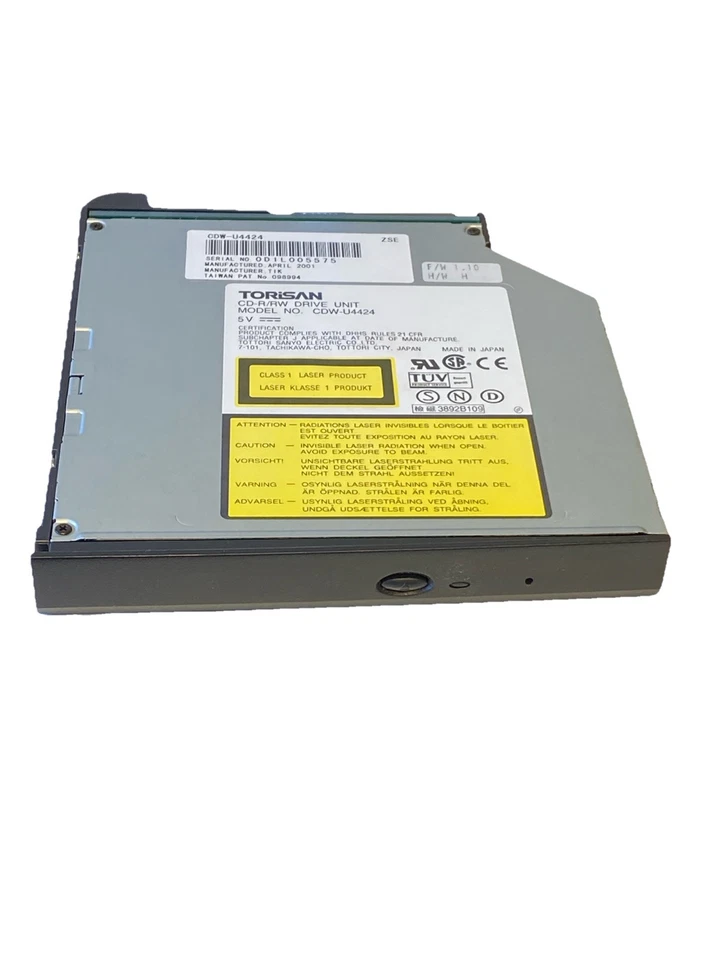 CD-R/RW Foliage + Cover + Mounting For Gateway Solo 9300 Laptop Mode: CDW-U44 - Image 2 of 4