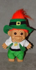 Troll Doll 4 1/2" Russ St Patrick's Day Fighting Irish