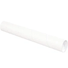 Crownhill P3036w Mailing Tube, 36Inlx3in.Dia, White, Pk24