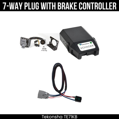 Tekonsha 7Way Wiring Brake Control For 20-25 Jeep Gladiator Existing USCAR 7-Way
