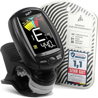 BELFORT  TuneMax Clip-On Tuner für alle Instrumente - Universal-Stimmgerät für G