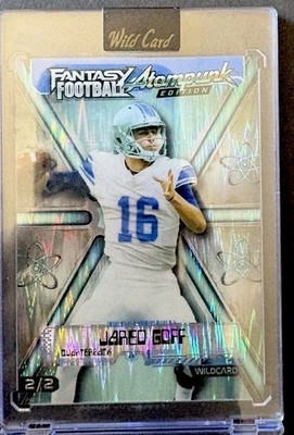 Wild Card 2026 Fantasy Football Steampunk Jared Goff FAPBL6-JG /2