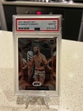 Khamzat Chimaev UFC 2021 Panini Select Base Concourse Rookie Card PSA10