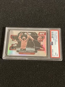 Khamzat Chimaev 2022 Panini Prizm UFC Silver Prizm #94 PSA 9