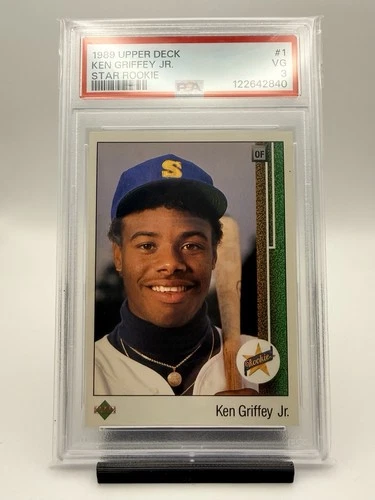 1989 Upper Deck - Star Rookie Ken Griffey Jr #1 (RC) - PSA 3