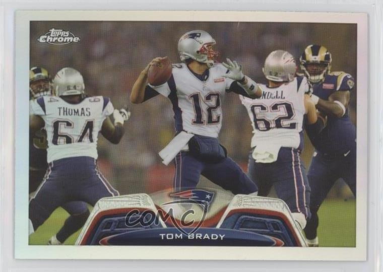 2013 Topps Chrome Refractor Tom Brady #50 09gn