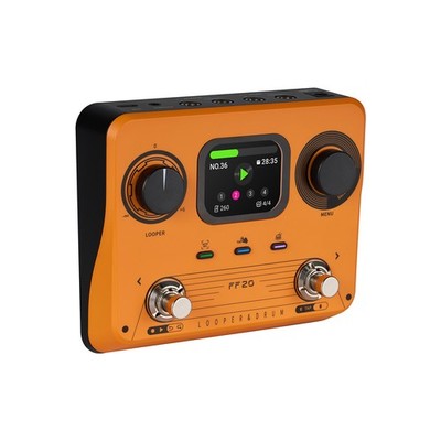 Drum Machine Looper Guitar Effects Pedal Dual Pedal Control 5-Hour Stereo R ZKPK